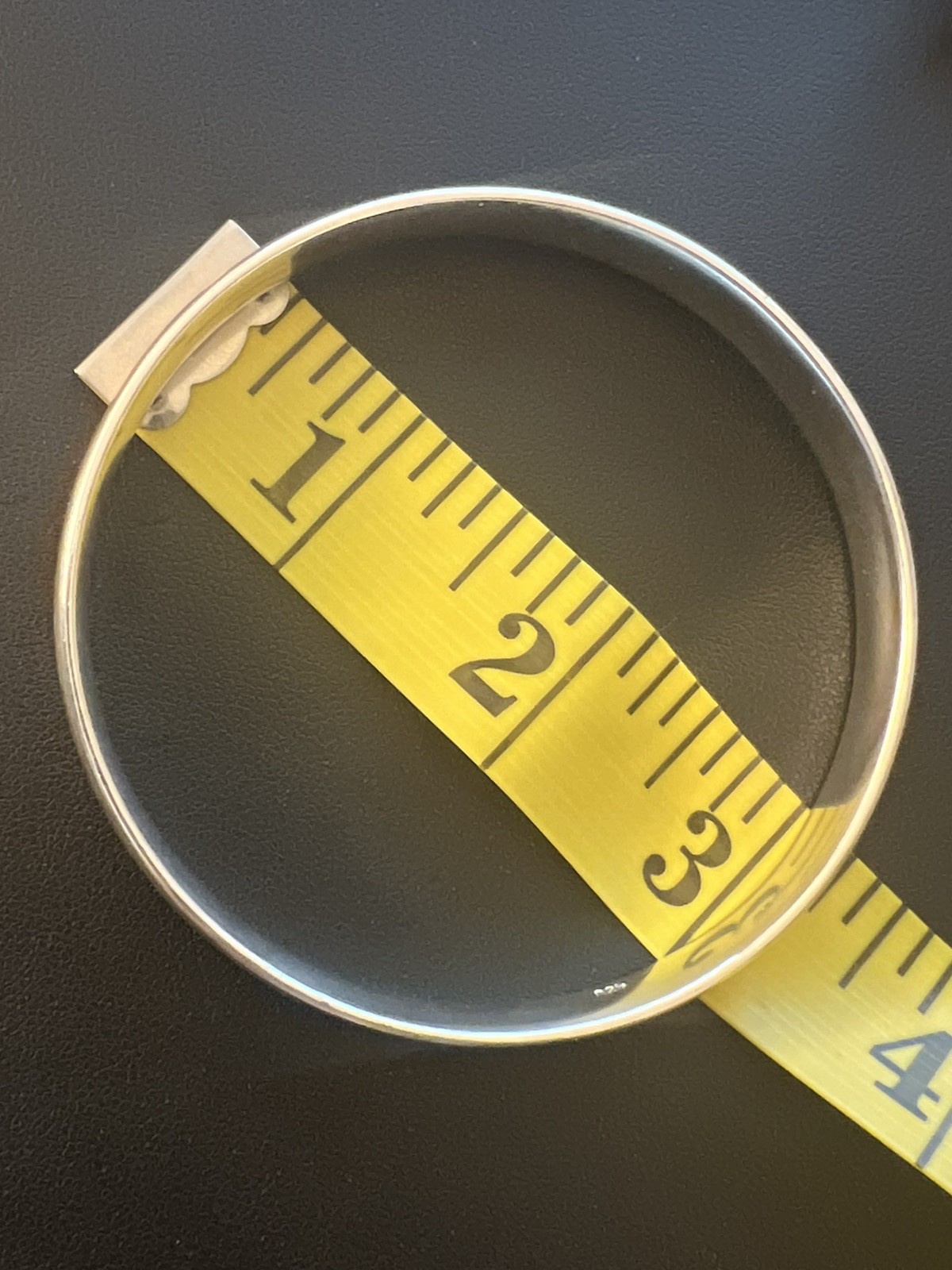 Authentic 925 Sterling Silver Bangle Bracelet Siz… - image 4