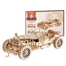 3D Wooden Puzzle for Adults-Mechanical Car Model Kits-Brain Teaser Puzzles-Ve...