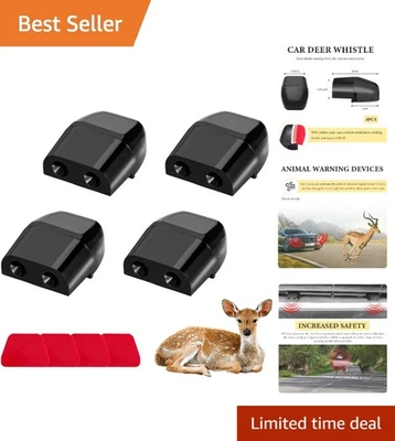 4PCS Wind-Activated Deer Whistles for Cars & SUVs - Ultrasonic Safety Device - Bild 1 von 4