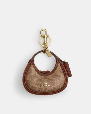 NWT Coach mini Nolita /backpack Charm In Signature with