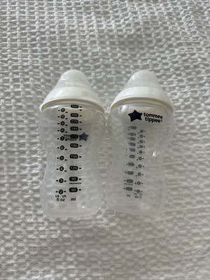 Tommee Tippee 11 Ounce (Oz) Bottles 2 Pack Anti Colic Clear 