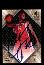 Signed Basketball Card Auto Carl Landry 2007-08 SP Rookie Edition #83 Rockets