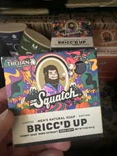 Limited Edition Dr Squatch Trojan Brand Condoms Bricc’d Up Soap Horny Goat Weed