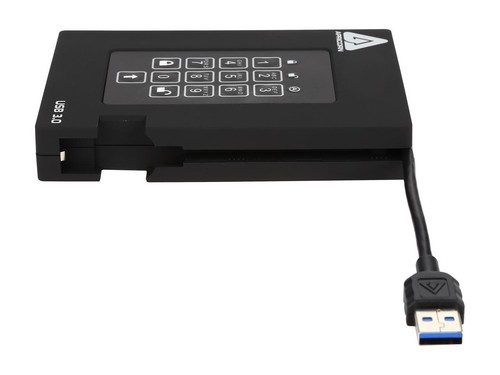 APRICORN Aegis Padlock Fortress 1TB USB 3.0 Portable FIPS 140-2 Encrypted - Picture 5 of 5
