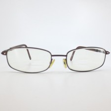 Modern Jazz Eyeglasses Brown Rectangular Metal Frames 58-18-155 Mens Womens