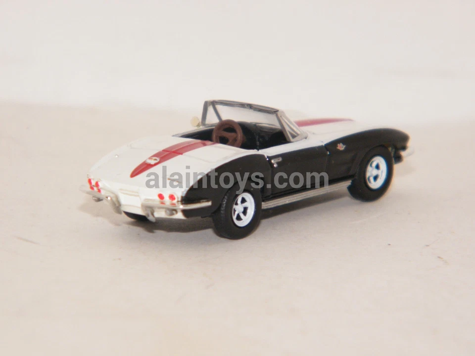 CHEVROLET CORVETTE C2 Ca Racing Blanc & Noir BREKINA HO 1/87 Réf 18029 - Photo 3/4