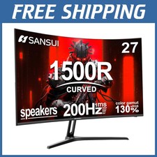 27" Curved Gaming Monitor 200Hz 1ms FHD FreeSync HDR