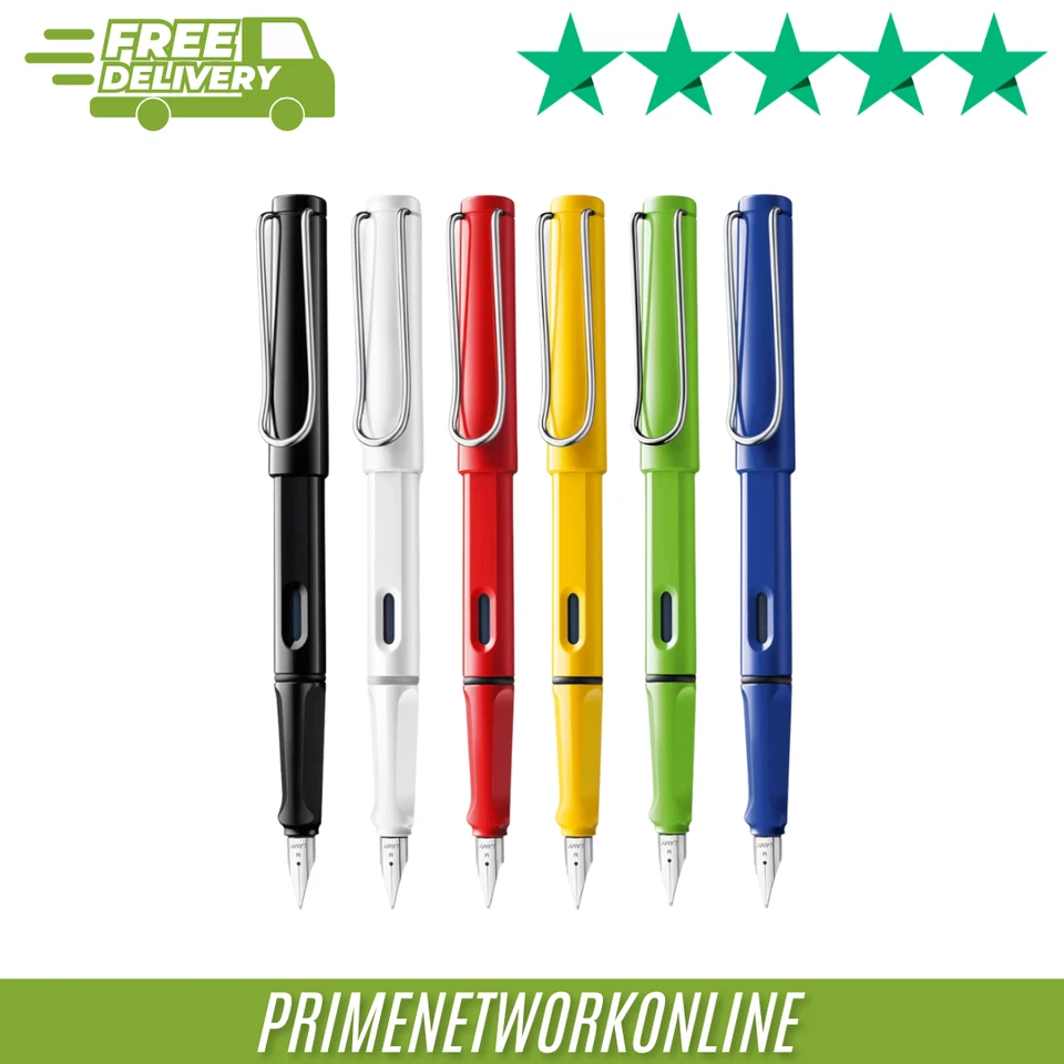 L’AMY LAMY Safari Fountain Pen – Ergonomic Grip & Polished Steel Nib 100% ORIGINAL ⭐⭐⭐