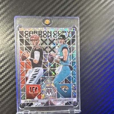 Panini Mosaic Prizm  Carbon Copy Joe Burrow Trevor Lawrence Bengals Jaguars CC-3