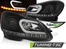 LED Tagfahrlicht Design Scheinwerfer für Mercedes Benz C-Klasse W204 11-14 (Mopf