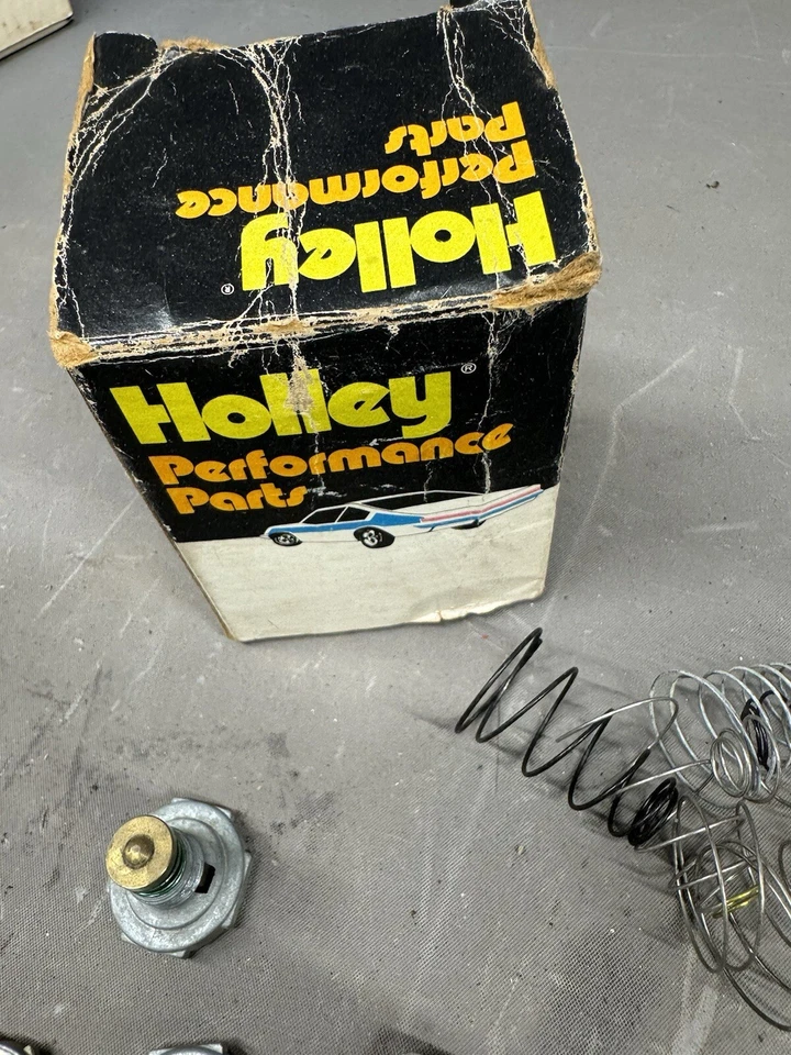 Placa de medição de desempenho vintage NOS Holley variedade de molas secundárias Chevy - Imagem 4 de 4