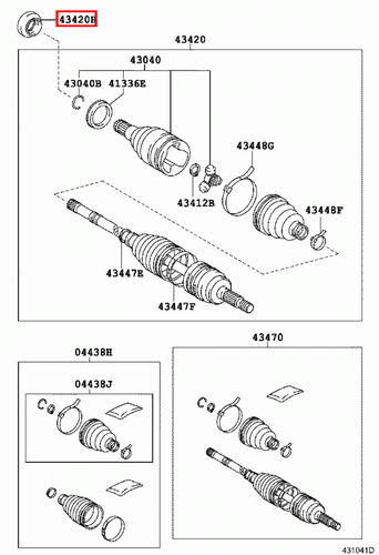 Genuine Toyota Urban Cruiser NSP110 Front Left LH Drive Shaft Oil Seal - Imagen 16 de 20