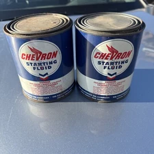 2 STANDARD OIL OF CALIFORNIA CHEVRON San Fran Starting Fluid 12 Capsules Empty