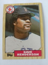 1987 Topps #452 Dave Henderson RED SOX MINT