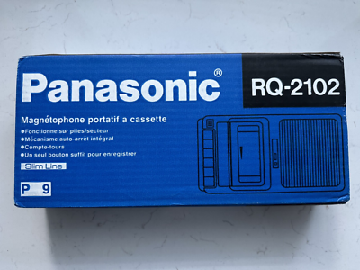 Panasonic RQ-2102 Portable Cassette Recorder - Black for sale