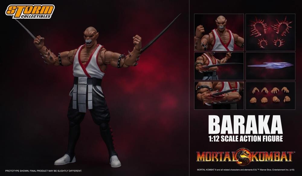 モータルコンバット ストーム コレクタブルズ バラカ 1/12 1/12 Mortal Kombat Baraka Action Figure Storm Collectibles