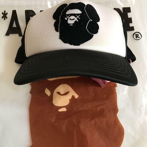 Ape BAPE x kaws collaboration mesh cap 