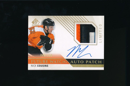 Nick Cousins [Limited Autograph Patch] #230 2015 SP Authentic card