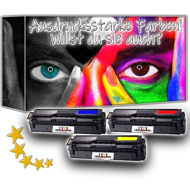 3x Farbtoner Cartridge CMY kompat.zu CLT-C506 M506 Y506 für SAMSUNG CLX-6260