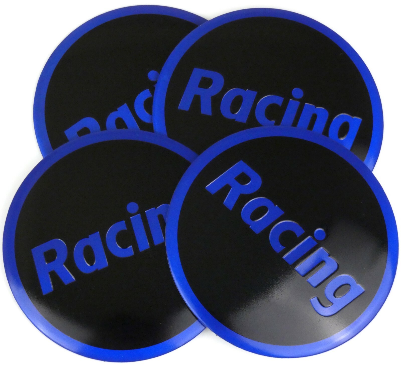 4x Racing Wheel Center Hub Cap Sticker Decal 2.2