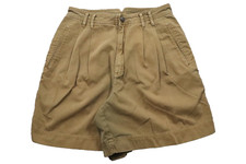 VTG 90s Liz Sport Women 12 Pleated Mom Shorts Faded Green High-rise Pockets