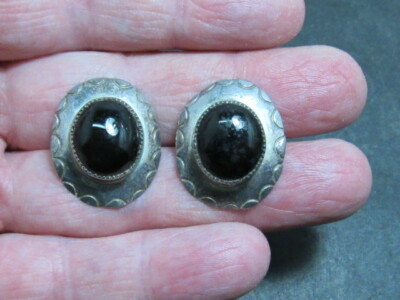 native american sterling earrings 14k posts