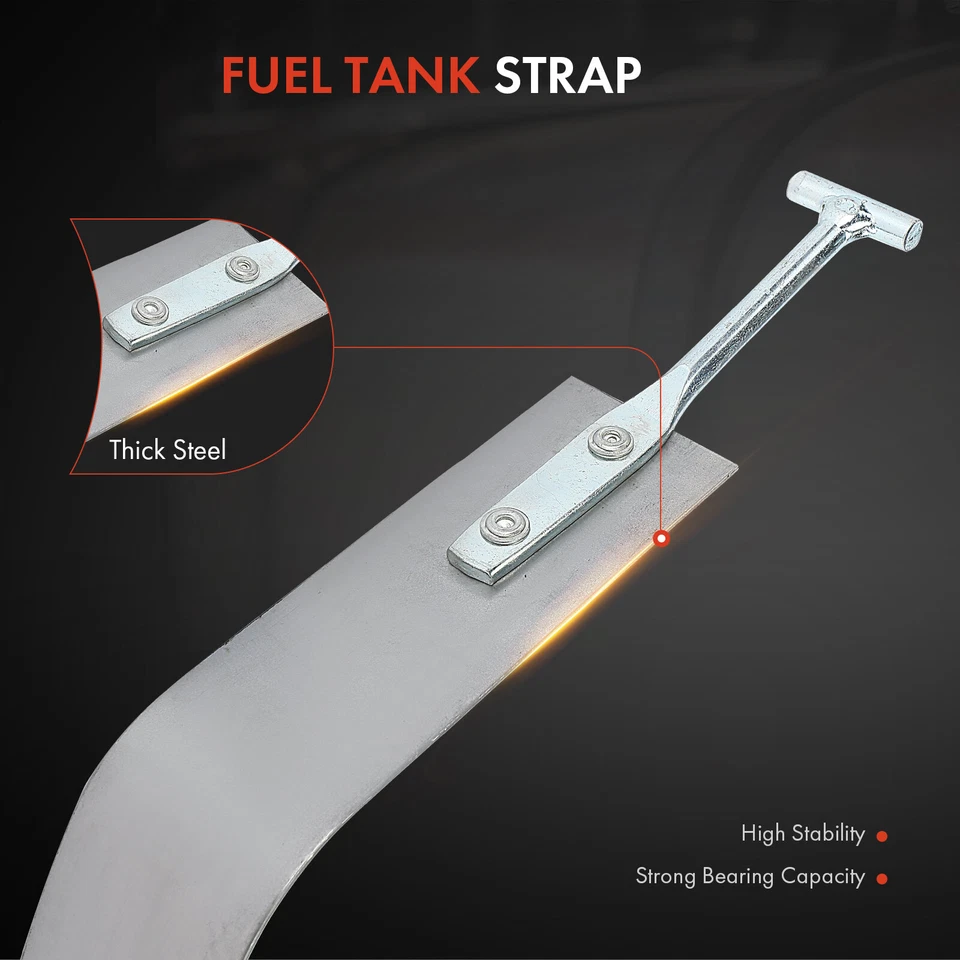 2x Steel Fuel Tank Straps for Ford E-100 Econoline E-150 Econoline Club Wagon - Image 3 of 4