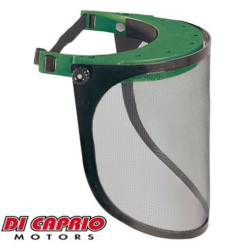 Masque De Sécurité à Visière En Réseau (Filet) - Pour Débroussailleuse - Taille Standard, Orange - Marque Brumar