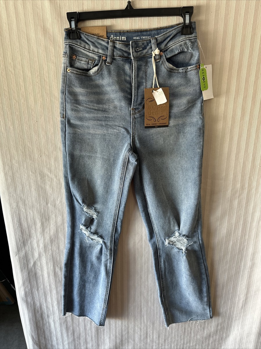 HIPPIE Denim Super High Rise Snug Through Hips And Thighs (Waist