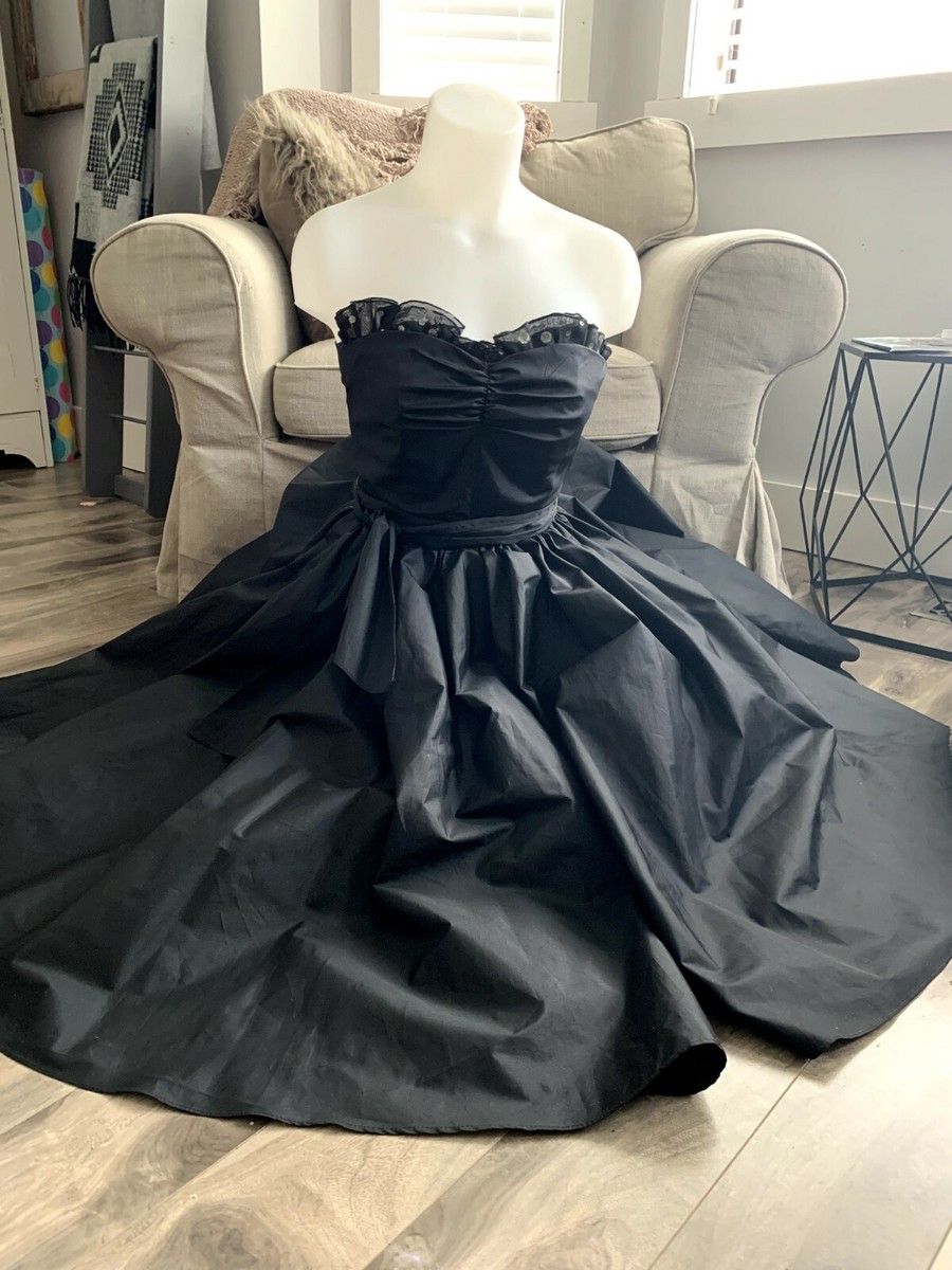 party black short dress Tulle Prom Dress, Black V-Neck Homecoming Its perfect for birthday Modest Black Long Sleeve Size:18-24 months oversized-delivery