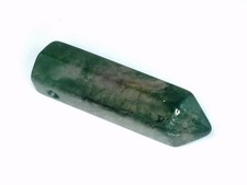 31X8MM INDIAN MOSS AGATE GEMSTONE POINT LOOSE BEADS 2 BEADS