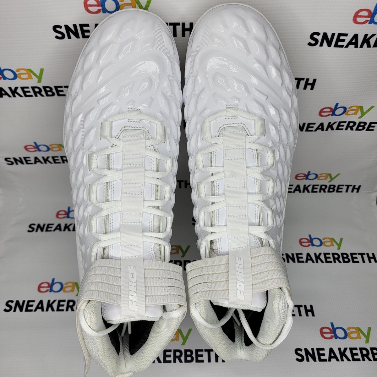 Jordan Nike Sample PE Force Savage Pro 2 White football Cleats MEN 16 CV1663 103 Jordan Nike Sample PE Force Savage Pro 2 White Cleats  main image 2