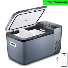 ICECO 21QT Dual Zone Portable Car Freezer Fridge Camping Cooler App Control