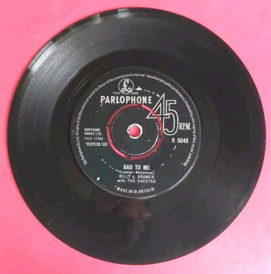 BILLY J. KRAMER with THE DAKOTAS - R5049 - BAD TO ME 1963 (2285)