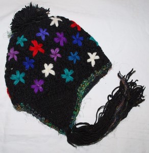 embroidered wool hat