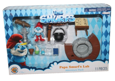 The Smurfs Papa Smurf's Lab Adventure Pack Play Set 11 Pcs | eBay