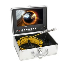 25M Drain Sewer Camera 17mm Video Endoscope 9" Monitor Pipe Inspection Camera