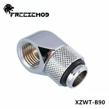 FreezeMod Angled 90 Degree G1/4 Rotary Fitting Male to Female Water Cooling SL