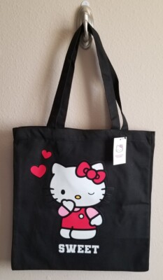 Forever 21 x Hello Kitty Sweet & Sour Graphic Canvas Tote | eBay