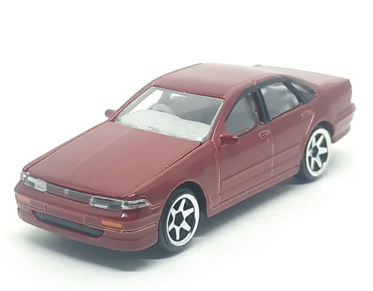 Majorette Nissan Cefiro A31 Japan Series Red / White Interior 1:58