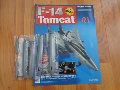 1/32 HACHETTE BUILD THE F-14 TOMCAT MODELLFLUGZEUG AUSGABE 61 INKL. TEILBILD