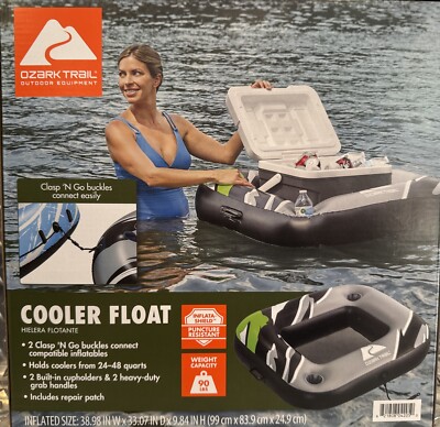 Ozark Trail Inflatable Cooler Float with 2 Cup Holders