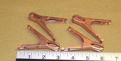 Mueller 46A electrical alligator test clips, qty. 4 for 1 price - New