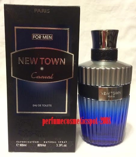 NIB NEW TOWN CASUAL LOMANI COLOGNE FOR MEN 3.3 OZ / 100 ML EAU DE TOILETTE SPRAY