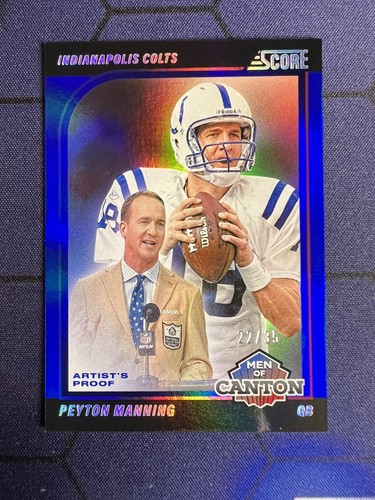 2024 Panini Score Football Artist's Proof Peyton Manning #13