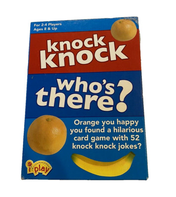 Knock, Knock. Who's There? Card Game International Playthings iPlay Complete