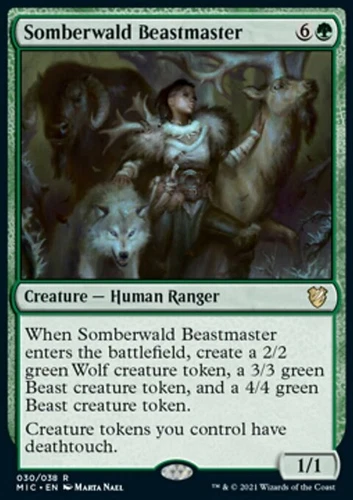 MTG Somberwald Beastmaster (30/198) Innistrad Midnight Hunt Commander LP