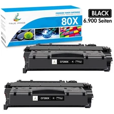 2PK CF280X 80X Black Toner Cartridge Compatible For HP LaserJet Pro 400 M401dn