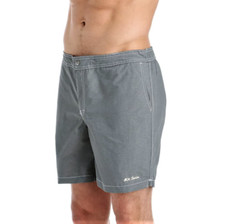 NEW Mr. Swim Men's Heather Gray Kurt Hybrid Swim Trunks, Sz. XL