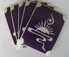 bm19 GLITTERTATTOO 10 x stencil fancy sun neat glitter tattoo must have L K 
